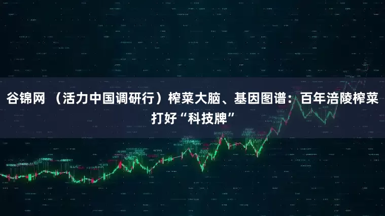 谷锦网 （活力中国调研行）榨菜大脑、基因图谱：百年涪陵榨菜打好“科技牌”